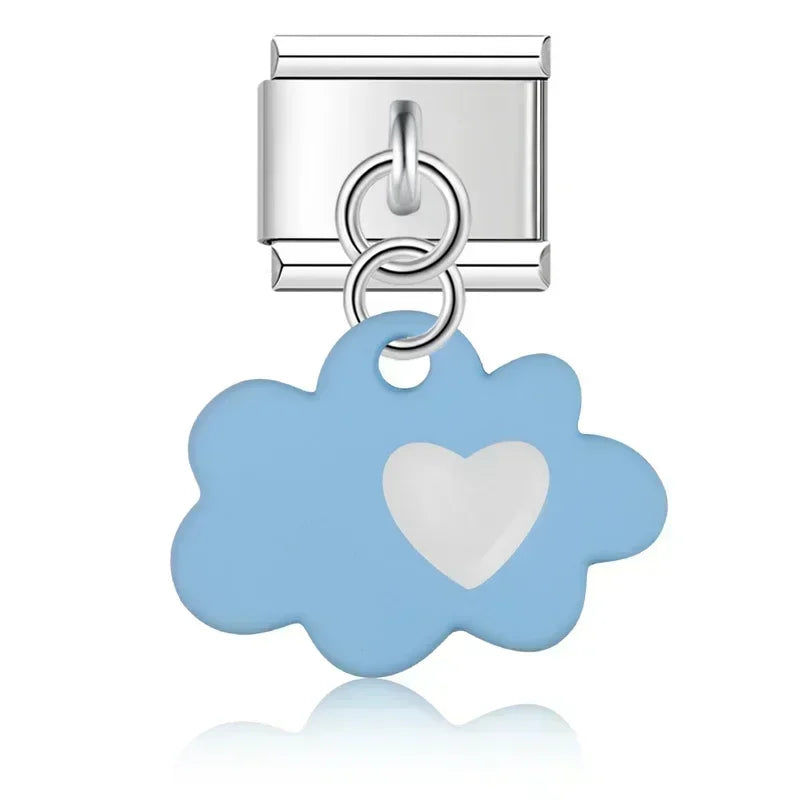 Blue cloud with heart
