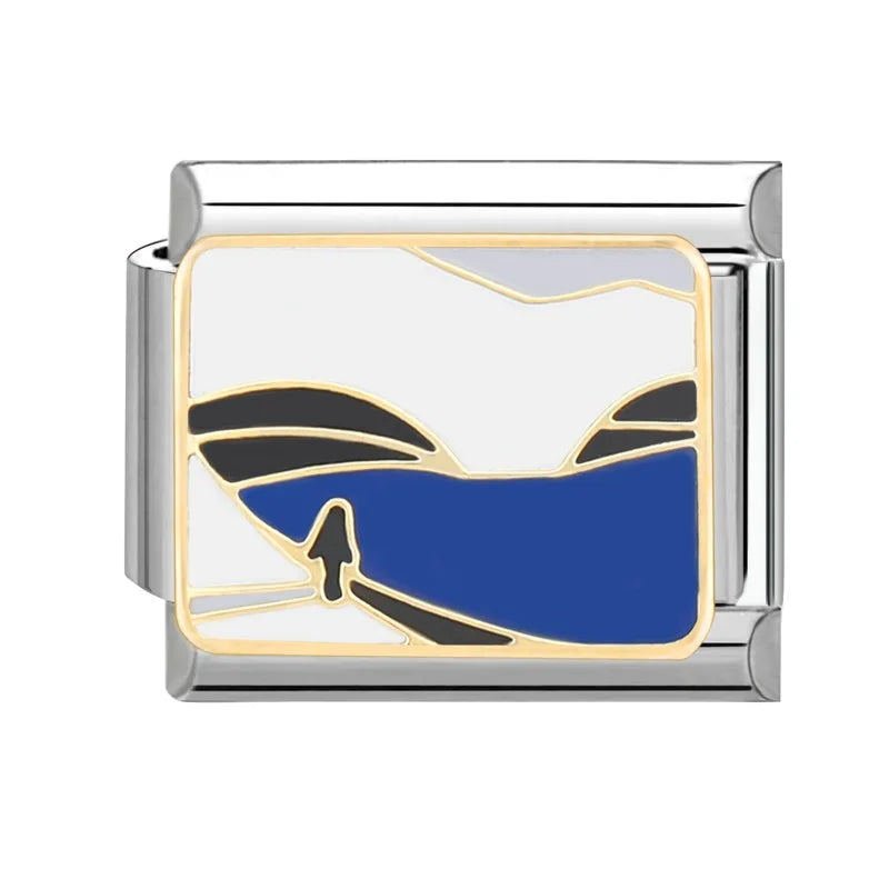 Lake and mountains scene