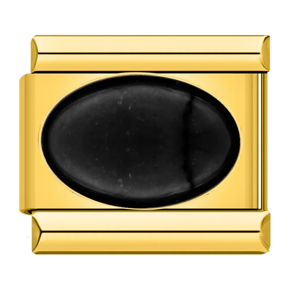 Black Jasper Oval