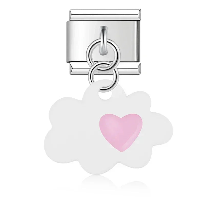 White cloud with heart