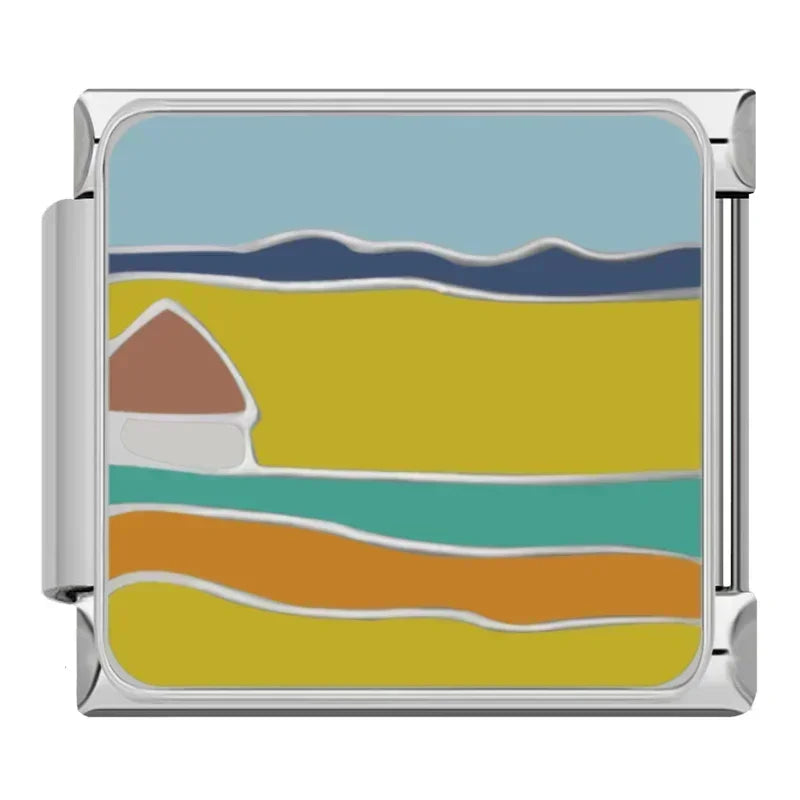 Abstract Landscape with House