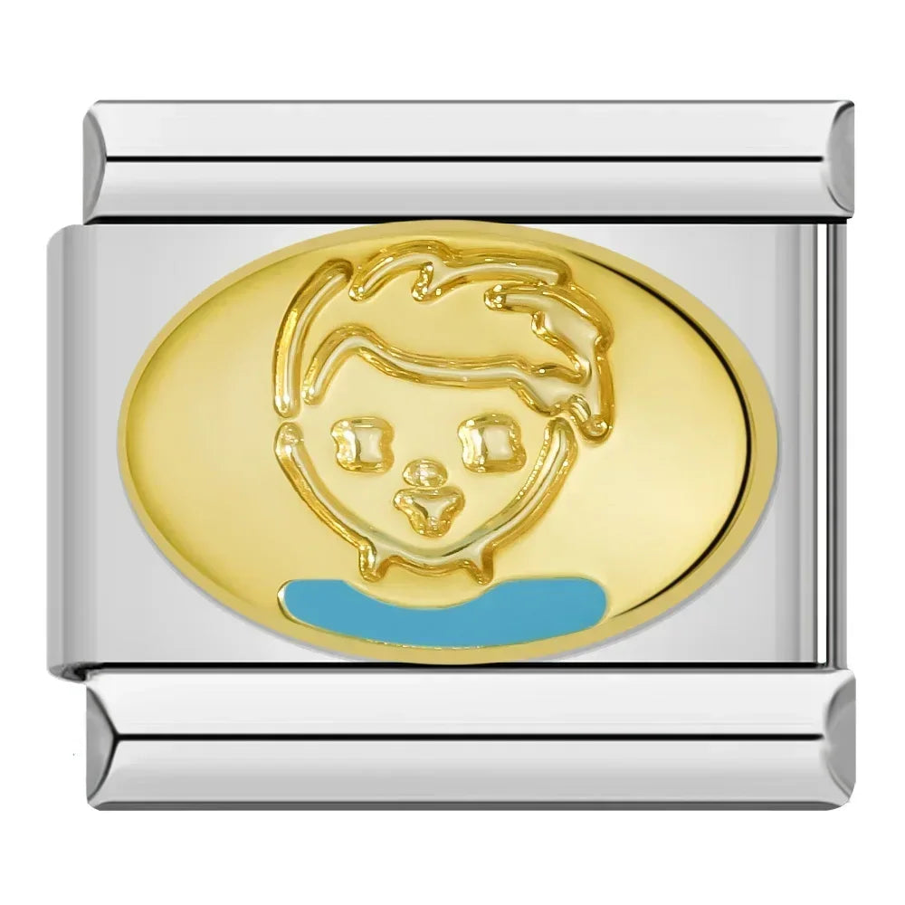 Boy with Blue Collar