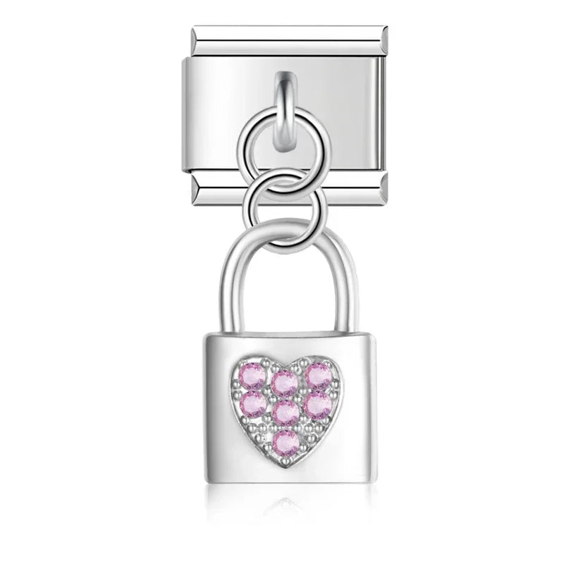 Lock with Heart Gems